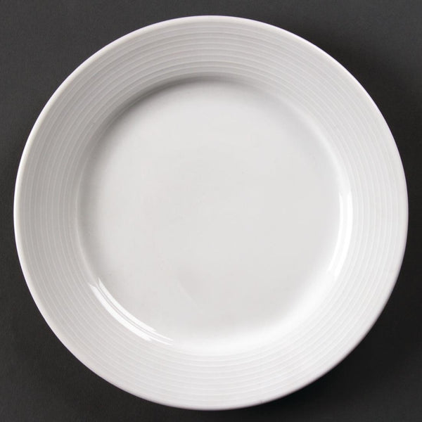Assiettes À Bord Large Olympia Linear 200mm (Lot de 12)