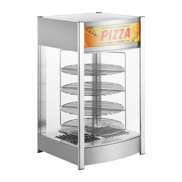 Vitrine chauffante rotative pour pizzas Buffalo 4 niveaux