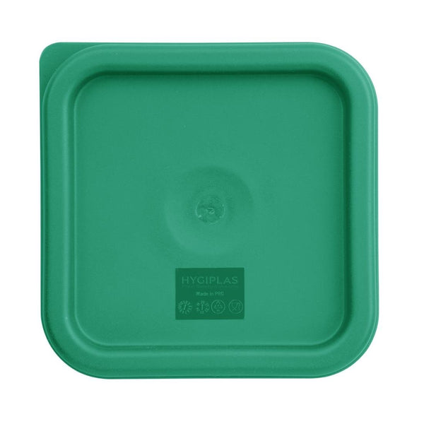 Couvercle carré vert petit Hygiplas