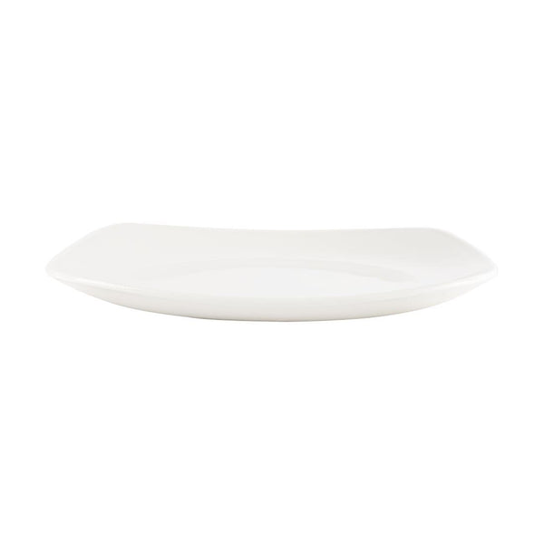 Assiettes blanches Churchill Plain Whiteware X squared 170mm (lot de 12)