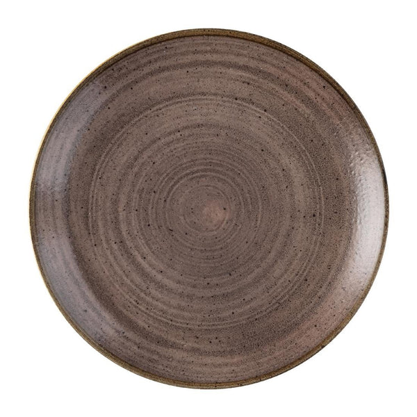 Assiettes avec rebord Churchill Stonecast Raw Evolve Brown 217mm (Lot de 12)