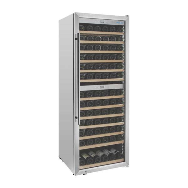 Cave à vin bi-zone Polar Série G inox 109 bouteilles