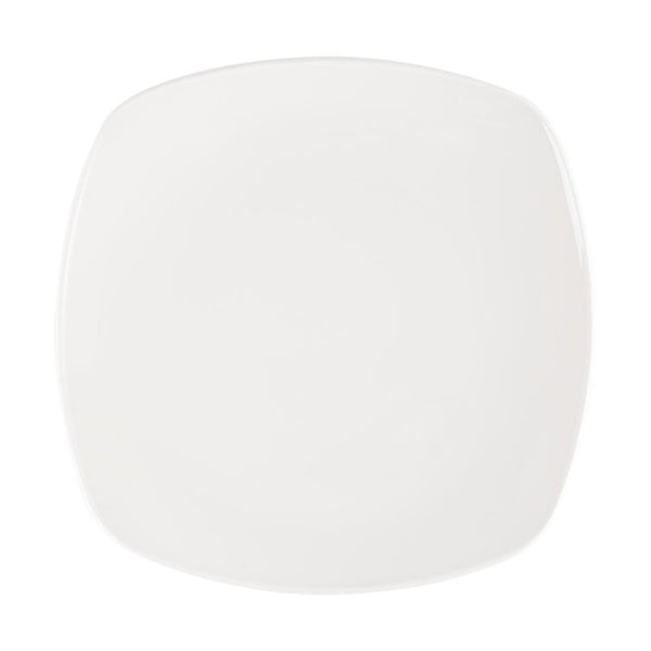 Assiettes blanches Churchill Plain Whiteware X squared 252mm (lot de 12)
