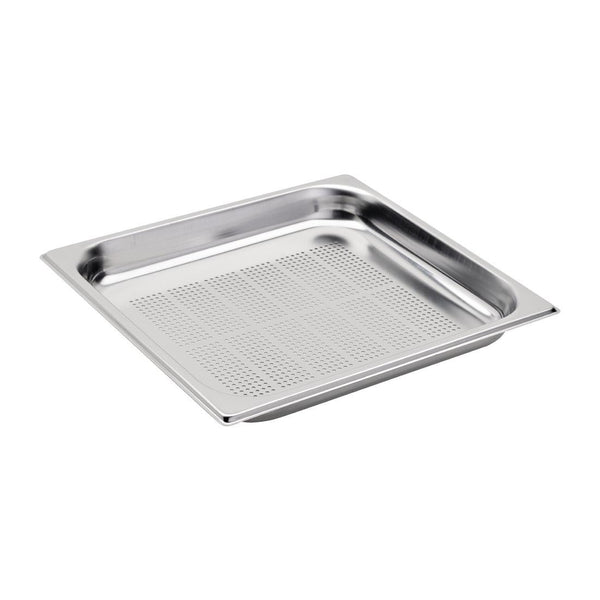 Bac inox perforé GN 2/3 Gastro M profondeur 65mm
