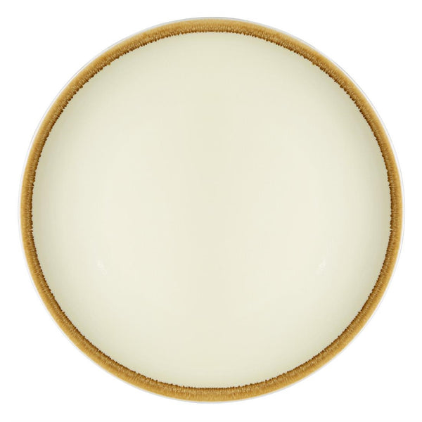 Assiette Plate Ronde Couleur Sable Kiln Olympia 230mm (Lot de 6)