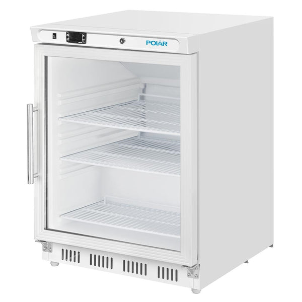 Vitrine réfrigérée positive dessous de comptoir Polar Série C 150L blanc